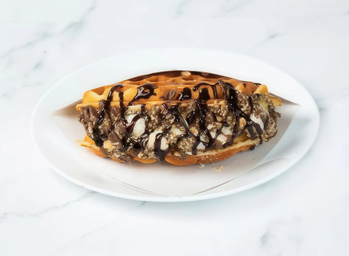 وافل نوتيلا سادة