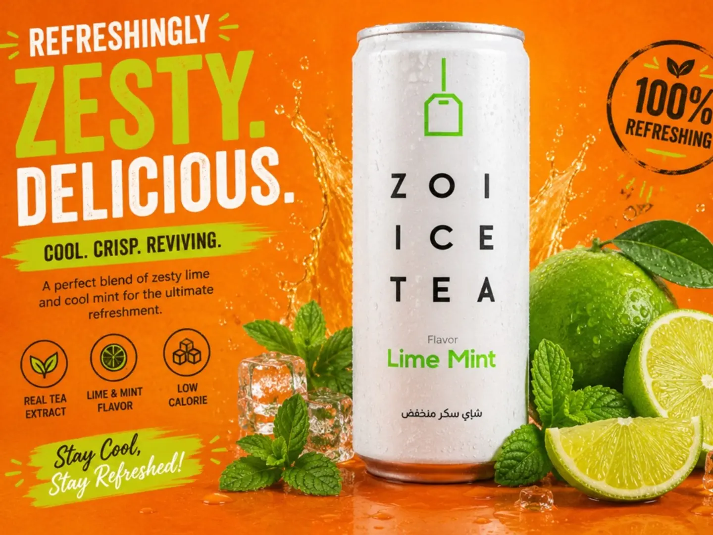 Zoi Ice Tea Lime Mint