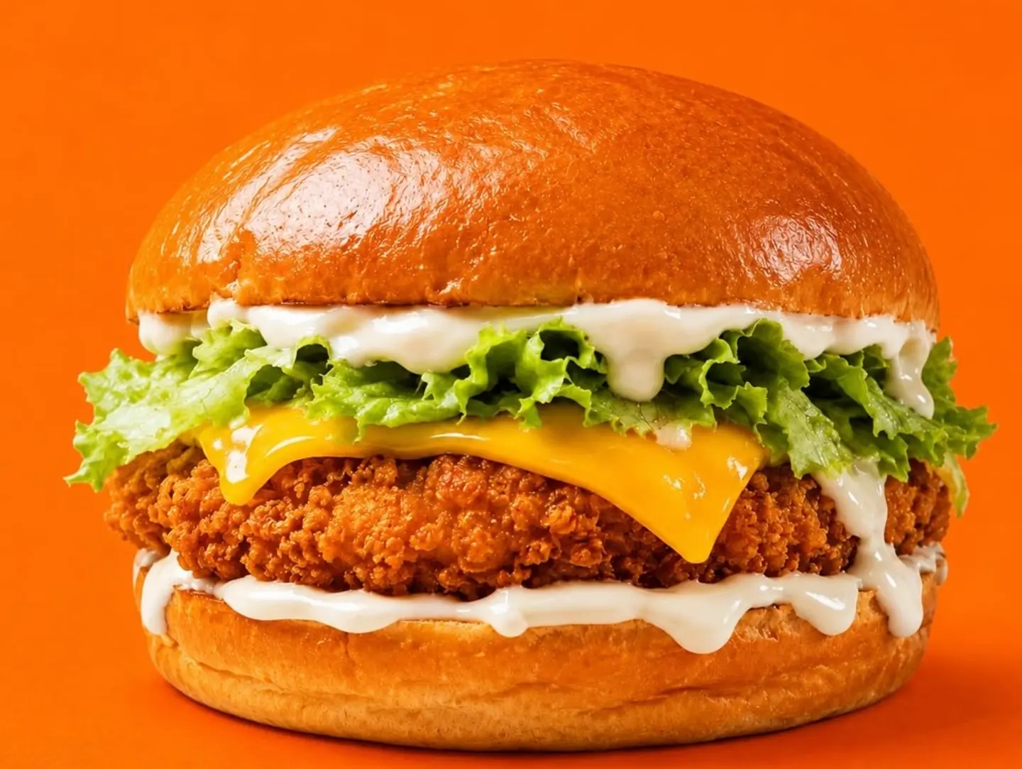 Cheesy Crispy Chicken Burger