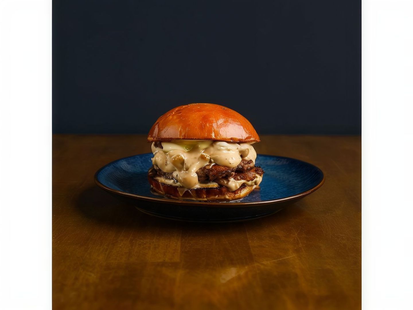 Burrata Mushroom Burger