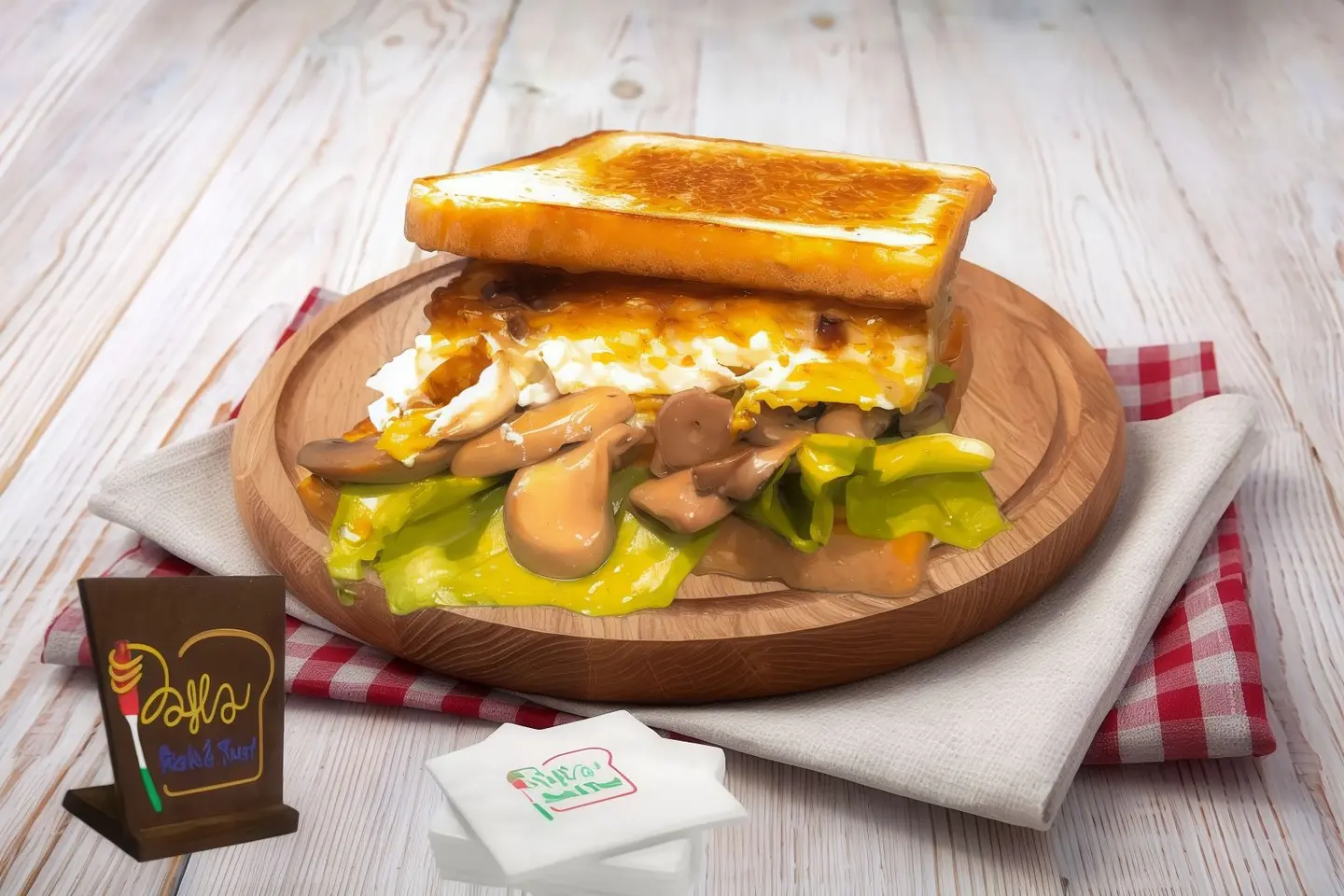 بيض بالفطر