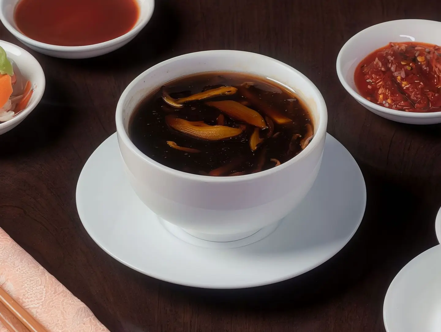 Chicken With Black Mushrooms Soup