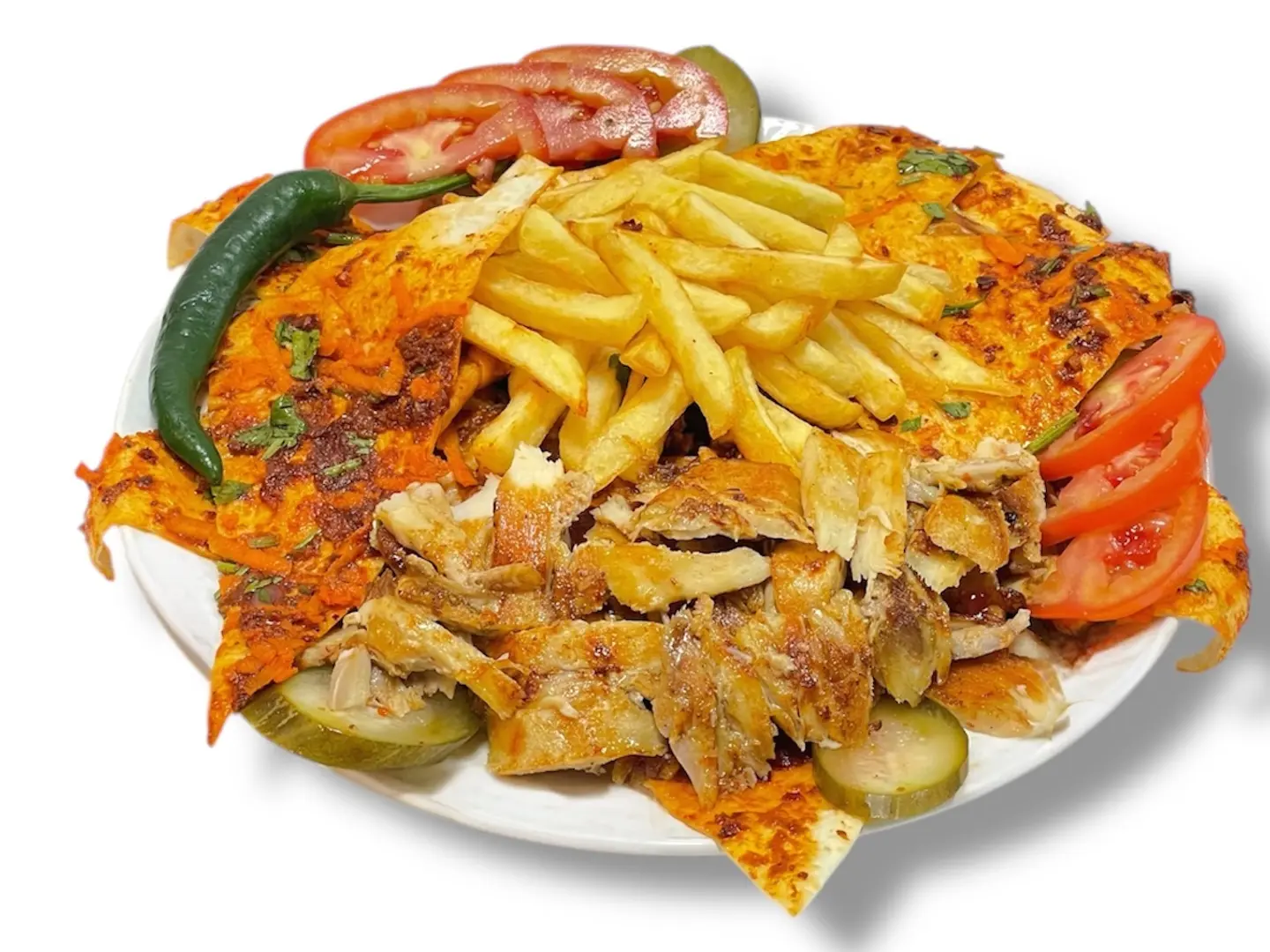 صحن عربي دجاج مفروط