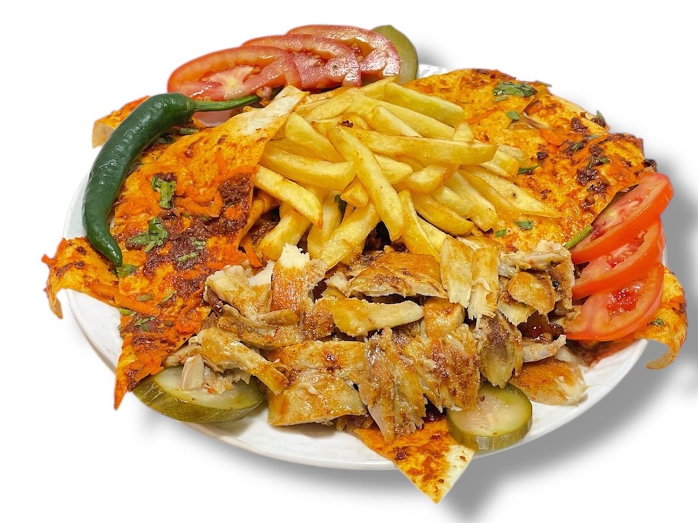 صحن عربي دجاج مفروط