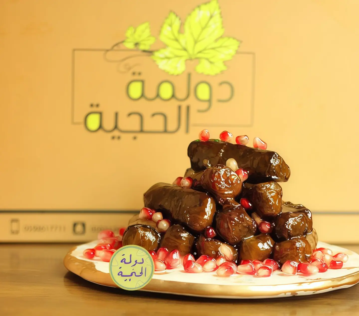 ورق عنب دبس الرمان 8 حبات