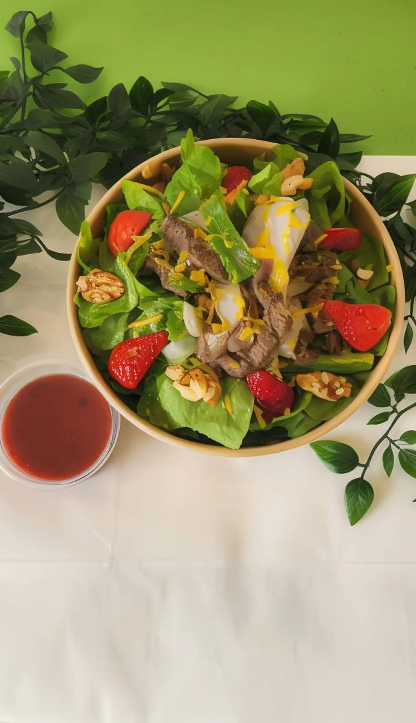 Steak Salad With Cherry Sauce