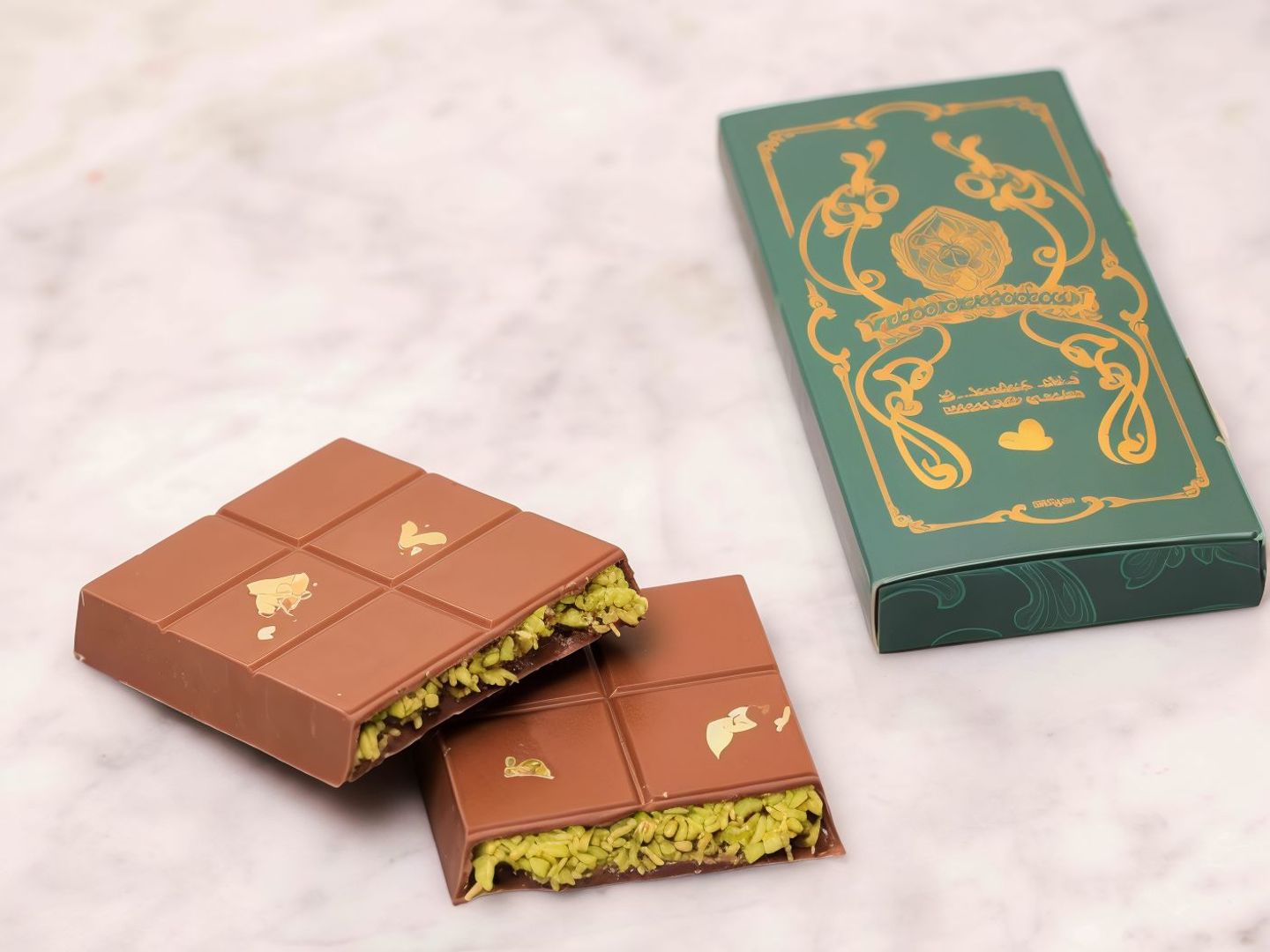 Pistachio Kunafa Chocolate Bar