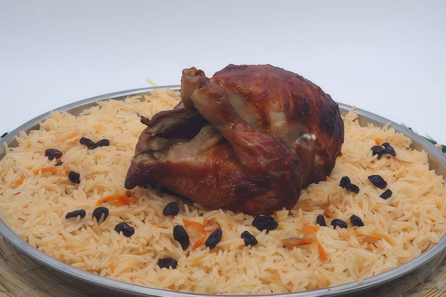حبة دجاج شواية مع رز