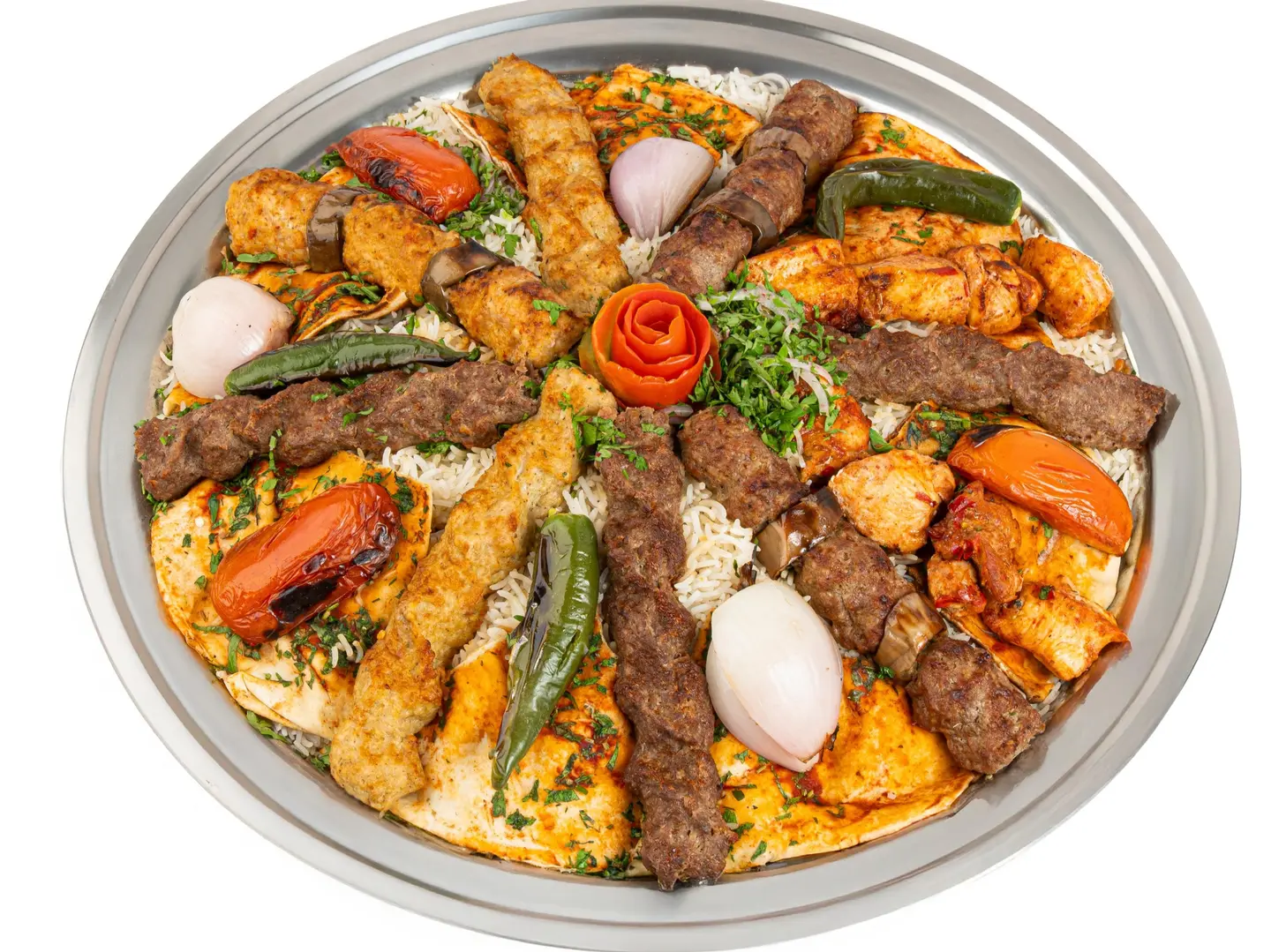 Red Kilo Tray With Rice