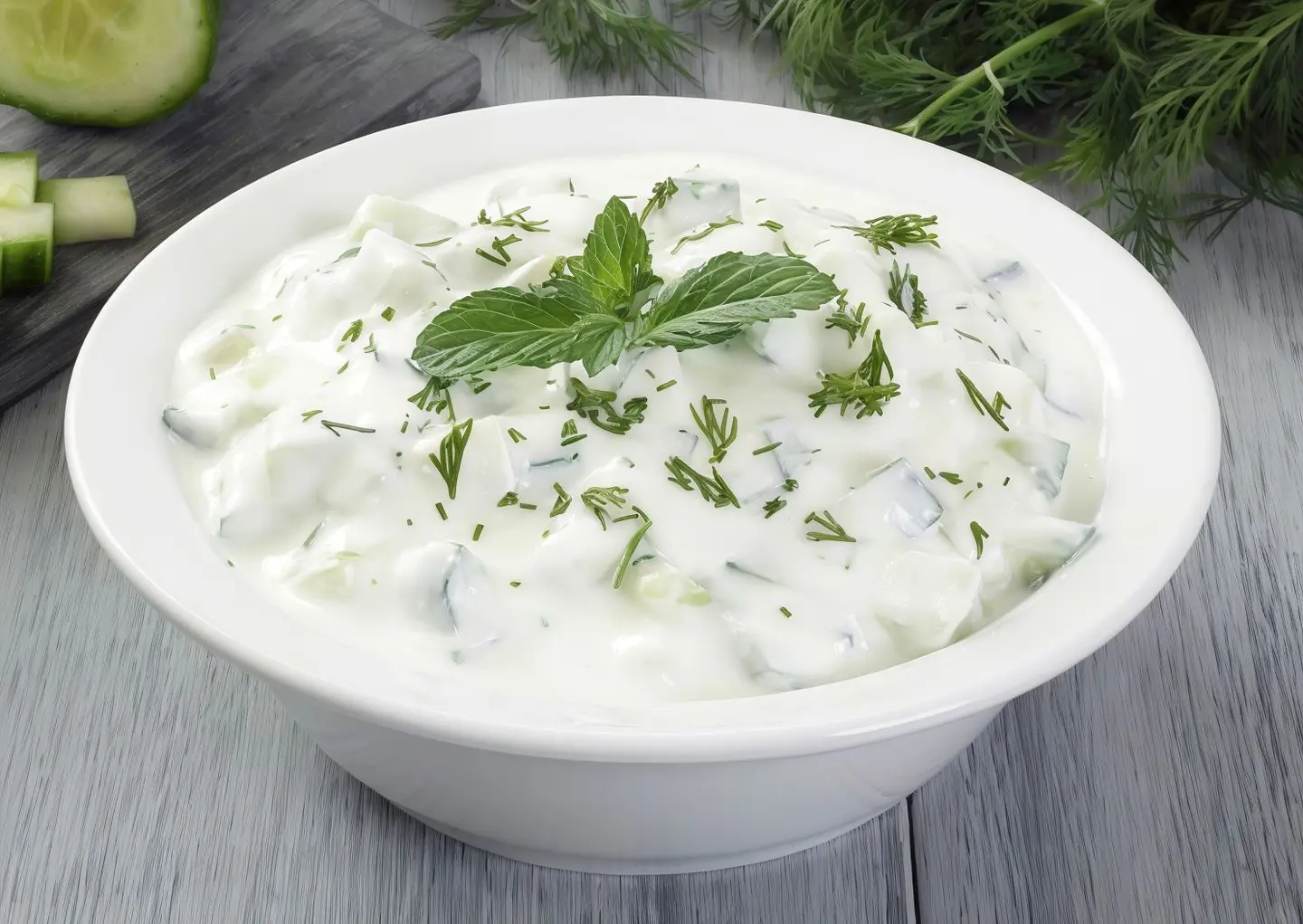 سلطة لبن وخيار