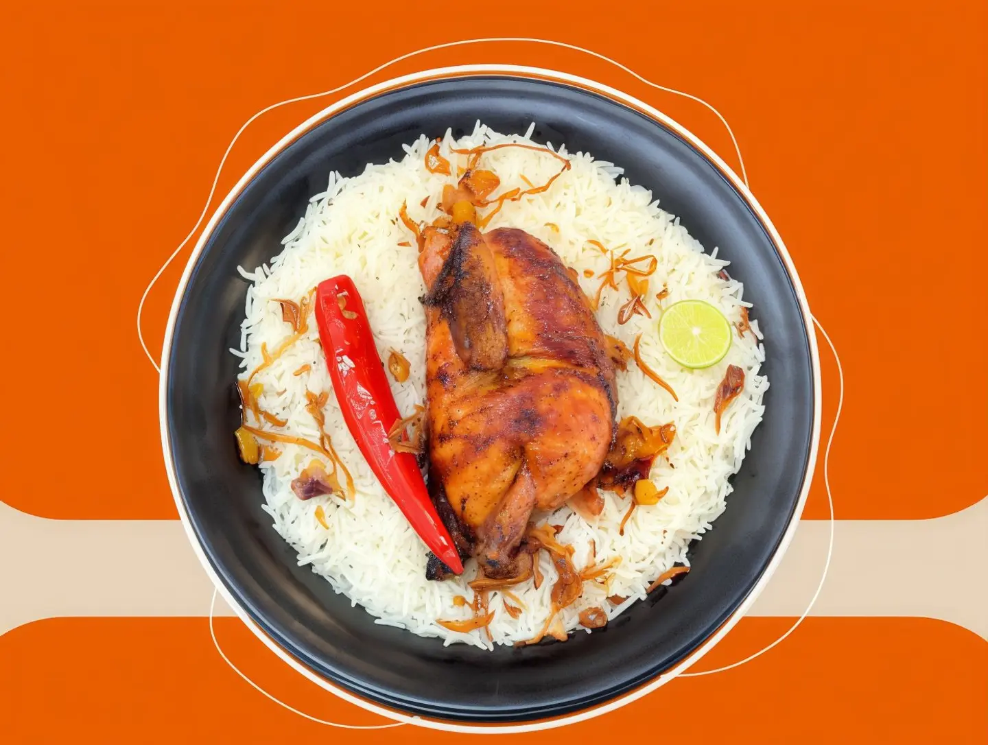 Half Grilled Chicken