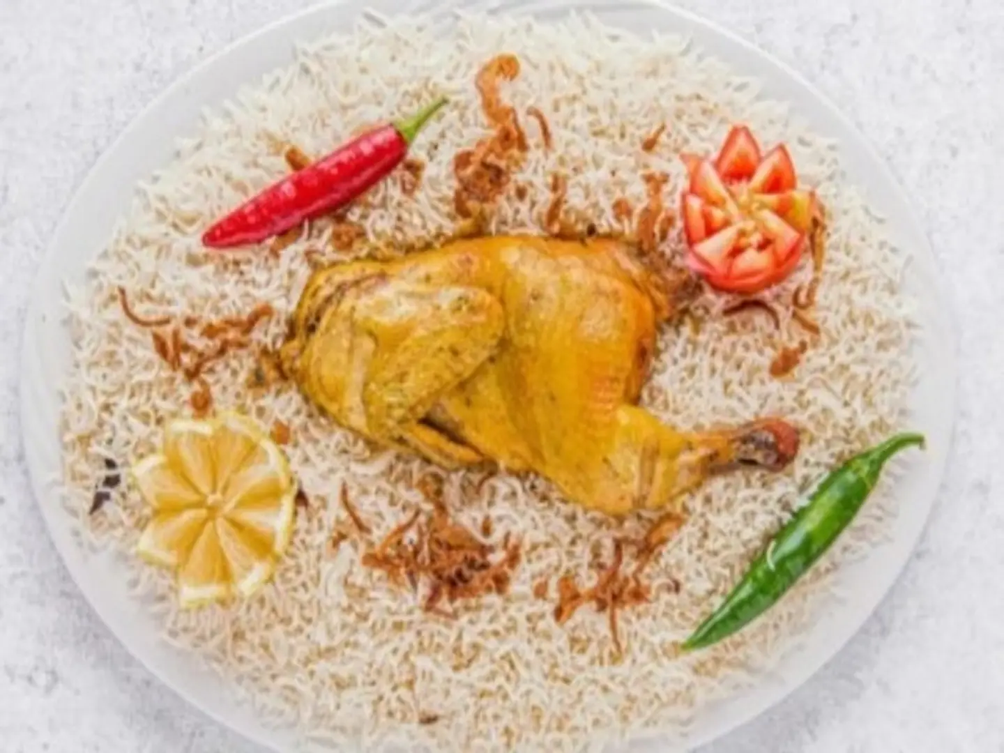 نص دجاج مندي