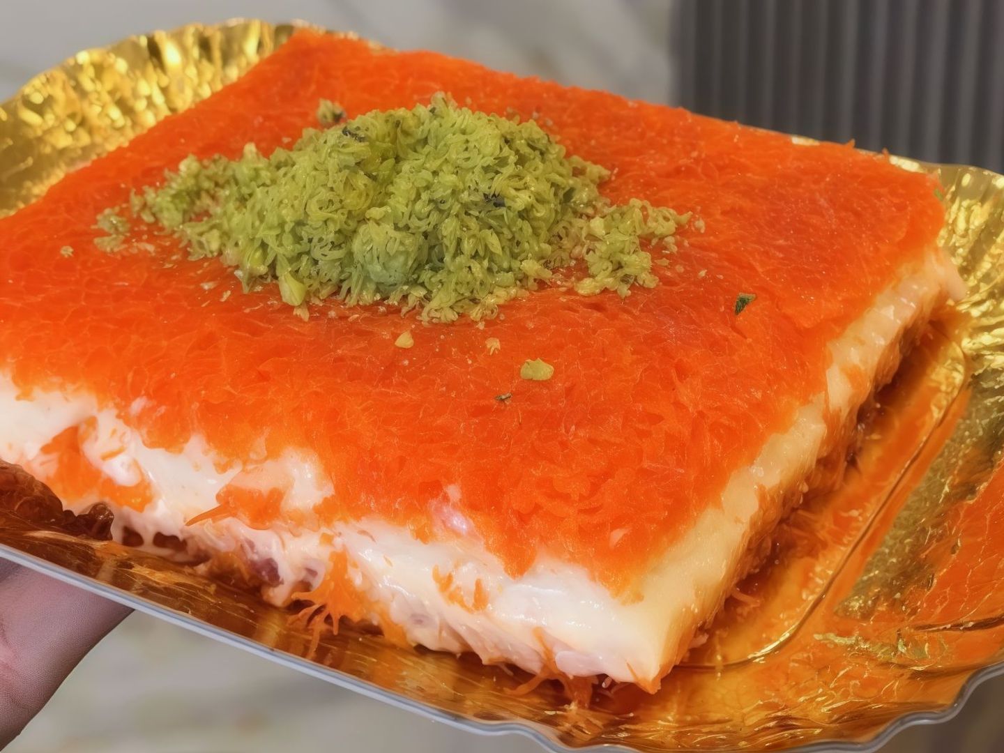 كنافة محشية بالجبنة السائلة