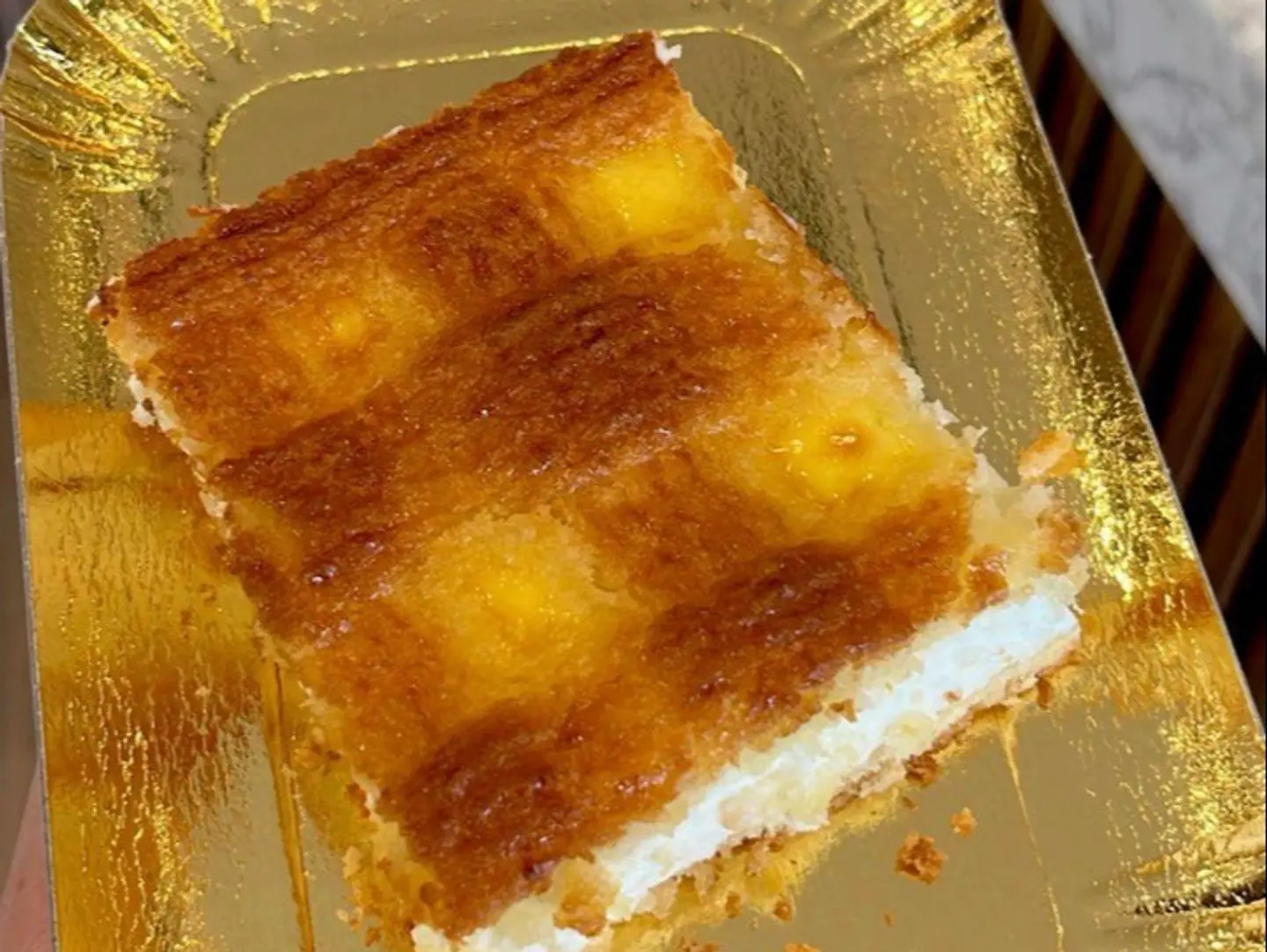Coconut Basbousa With Cream - A Quarter Of A Kilo
