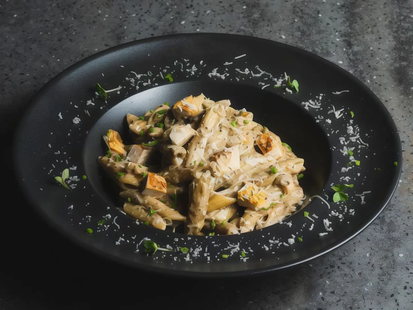 Truffle Mushrooms Penne Pasta