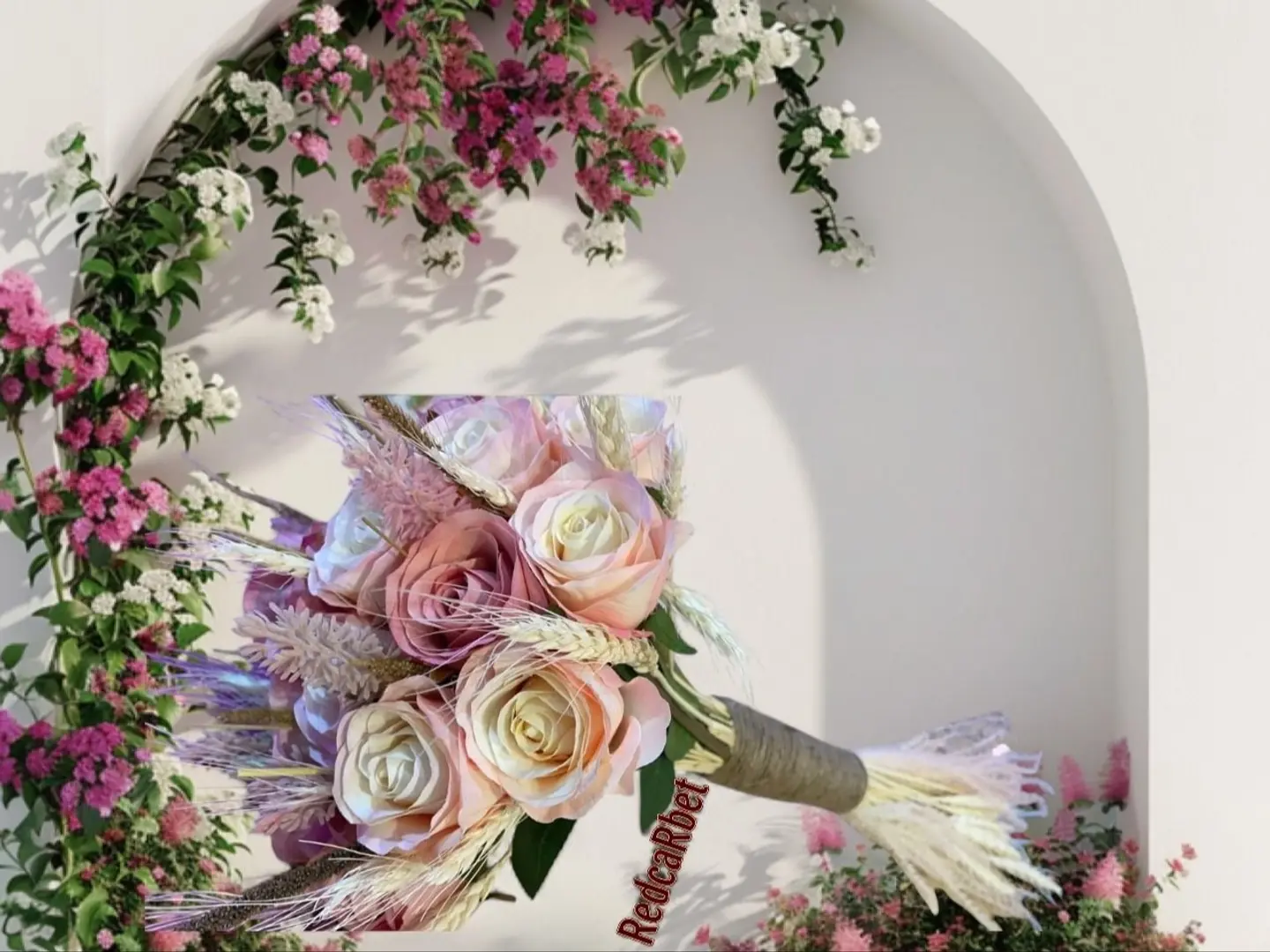 عروس بالسنابل البيضاء