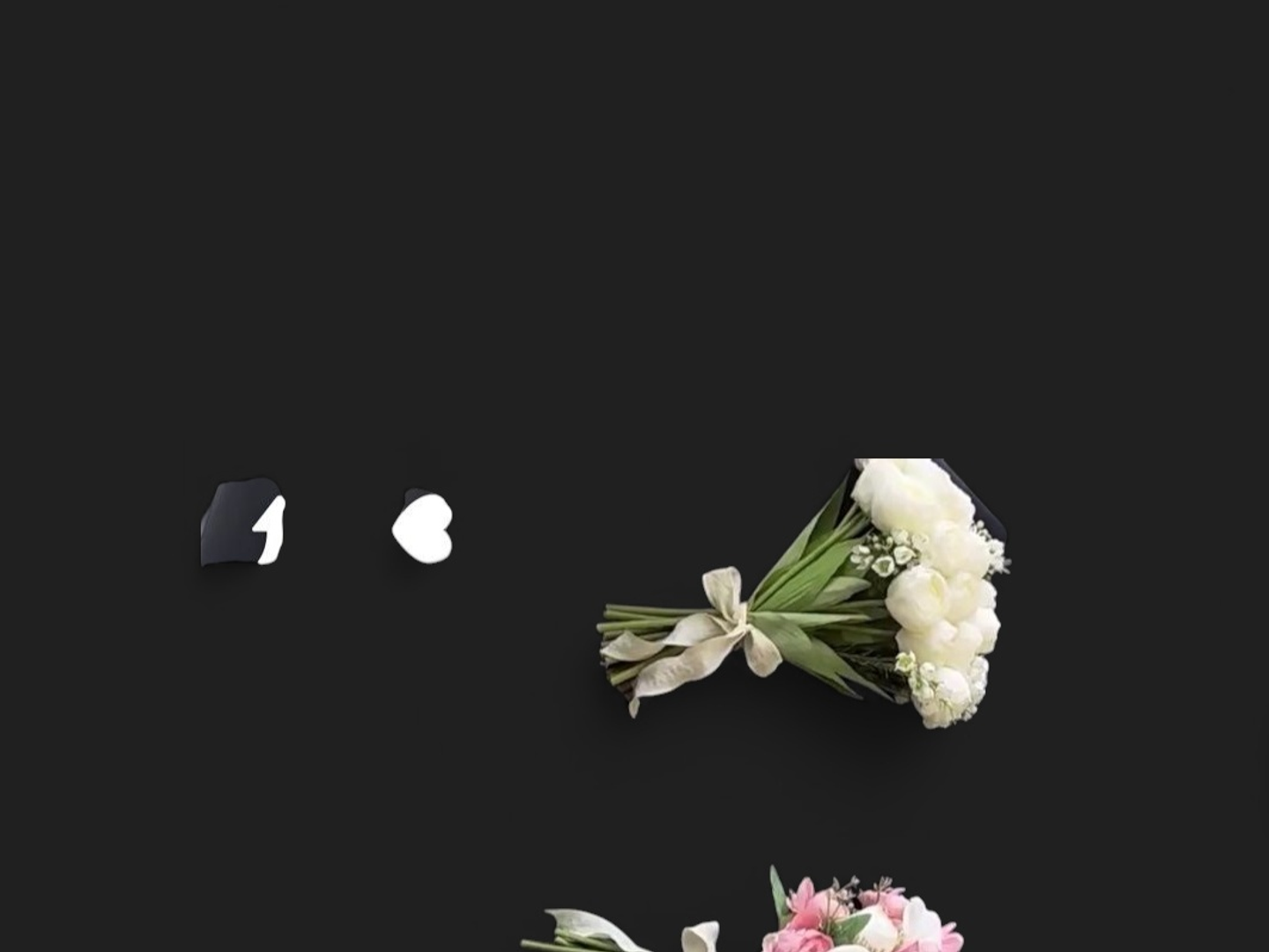 مسكات عروس بيضاء من الزهور الكلاسيكية مع الإكسسورات متناسقه