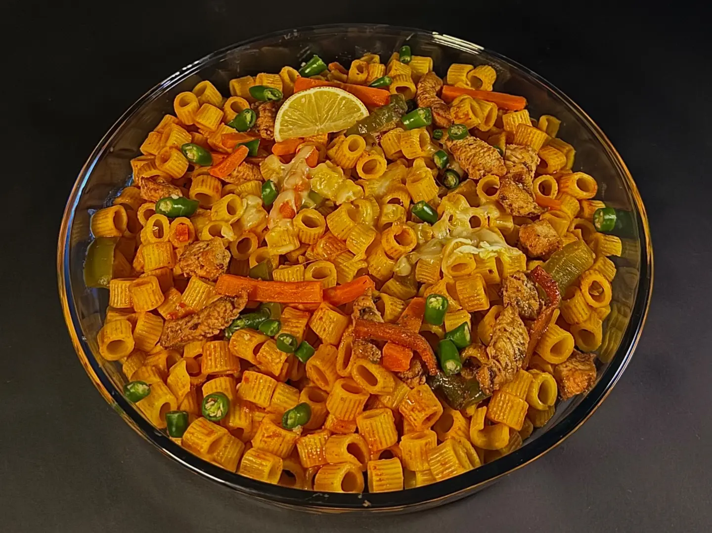 مكرونة راكان خضار وسط