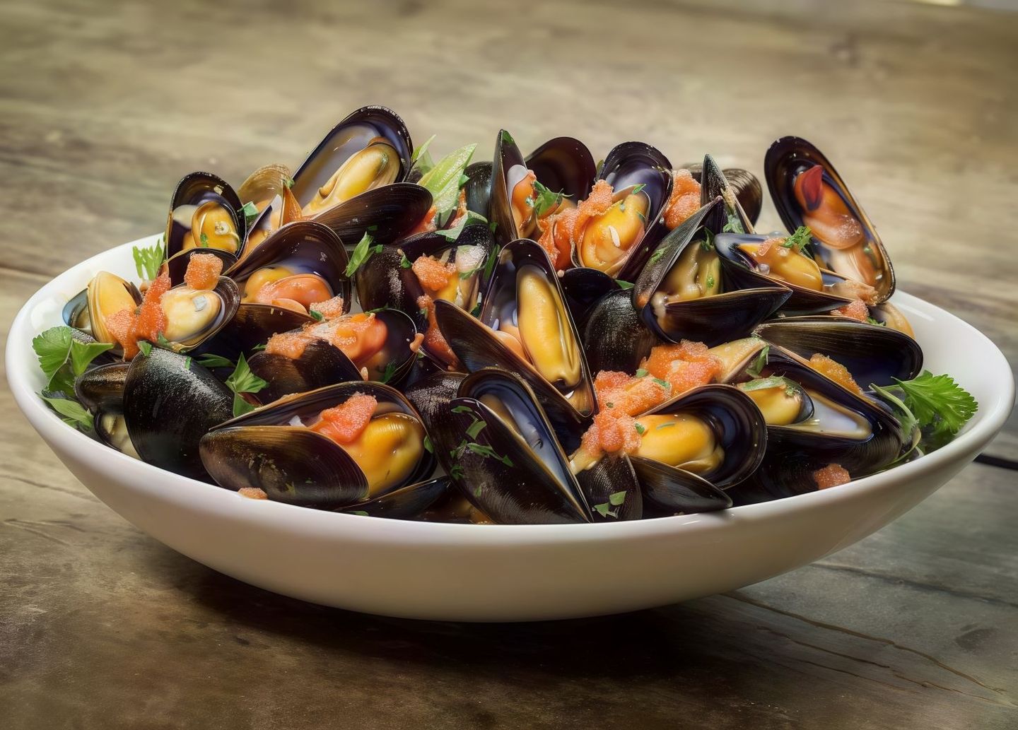 Mussels With Oil And Lemon