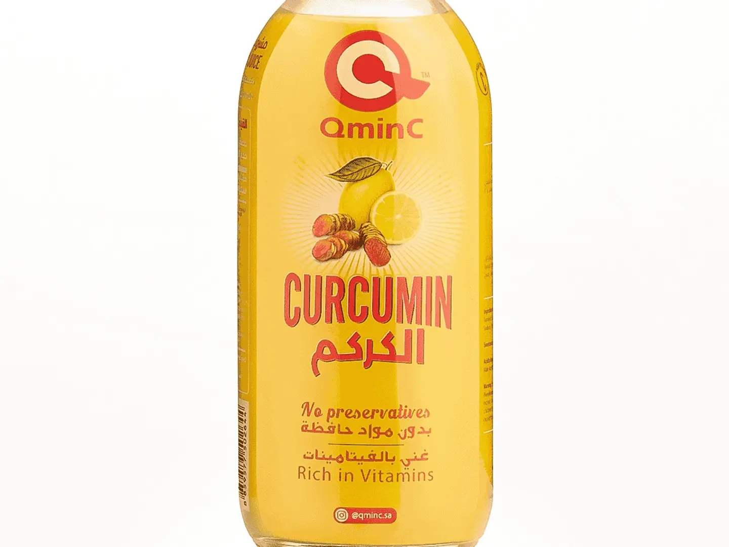 عصير الكركم والليمون الطبيعي