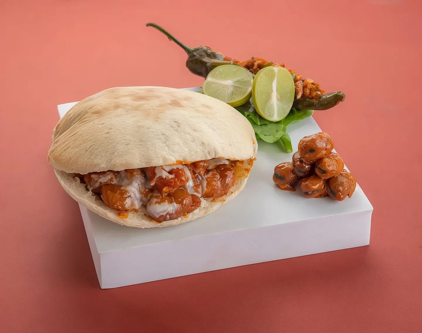 ساندوتش فول بالطحينة