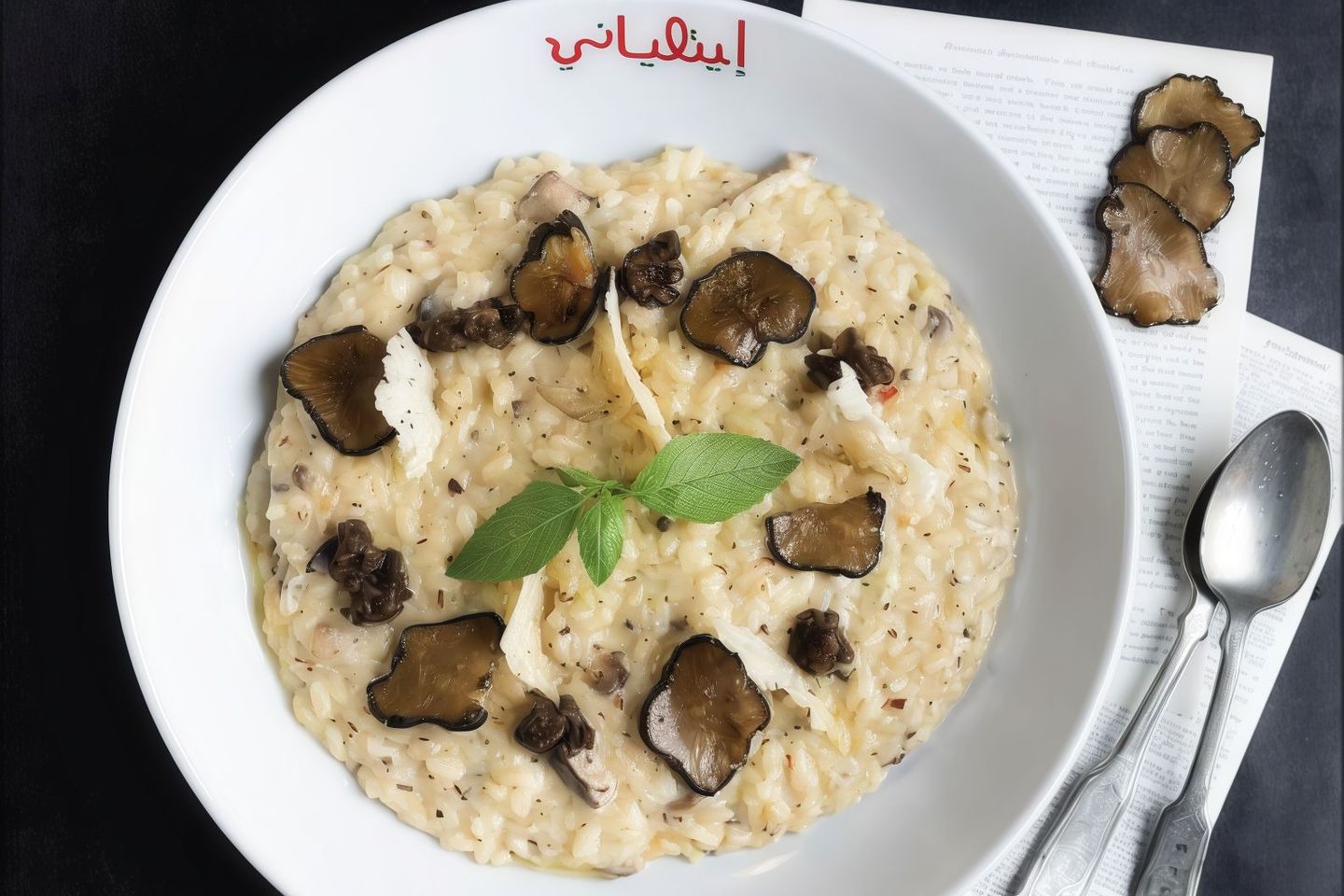 ريزوتو الترفل والمشروم