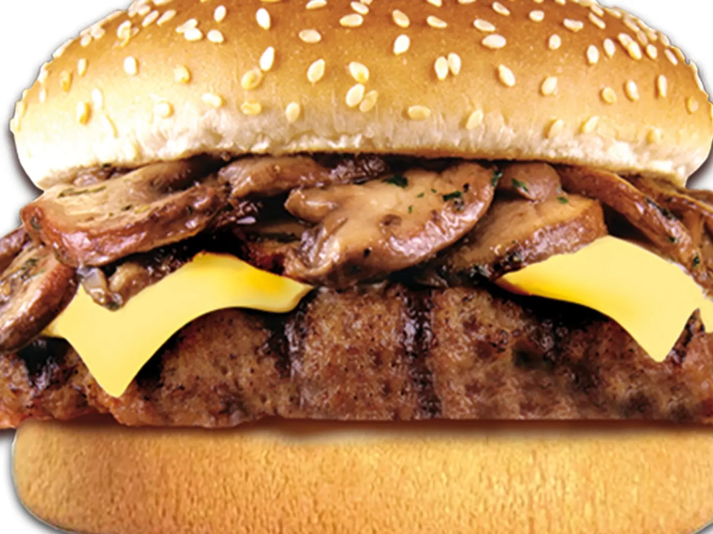 مشروم برجر ساندويتش