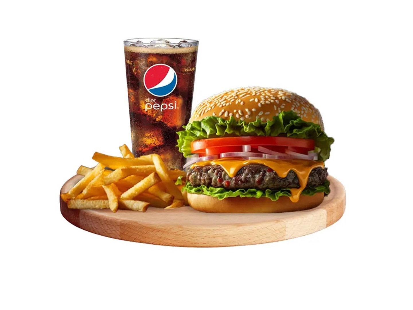 كلاسيك برجر لحم وجبة