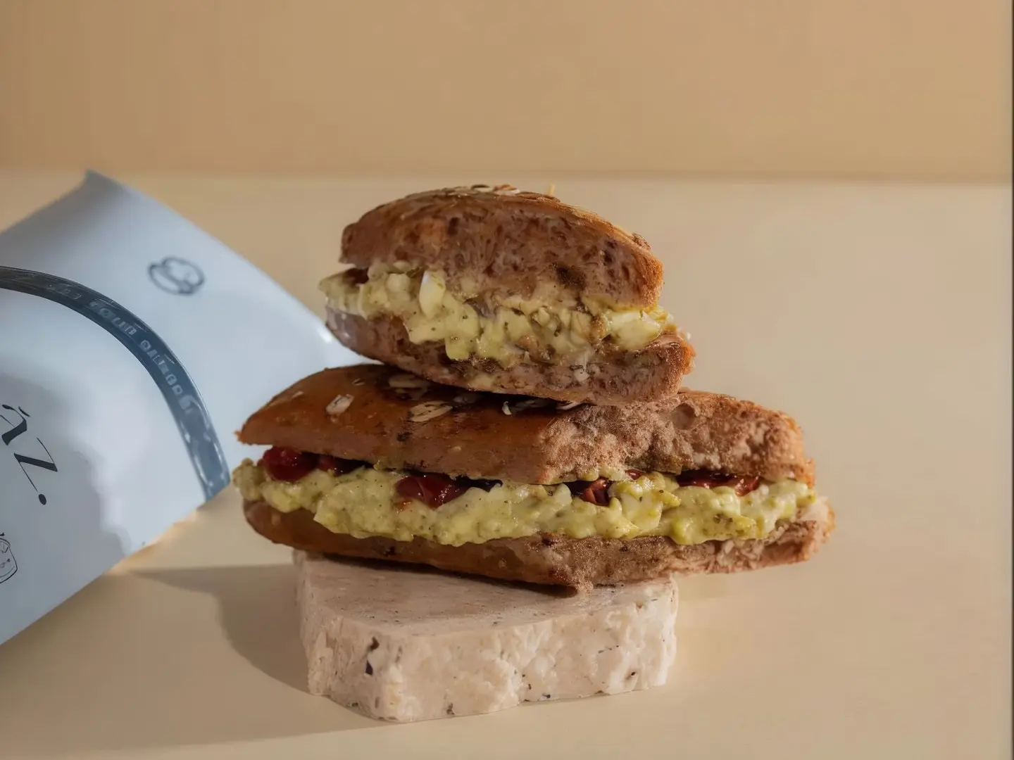 ساندوتش حلومي بالبيستو