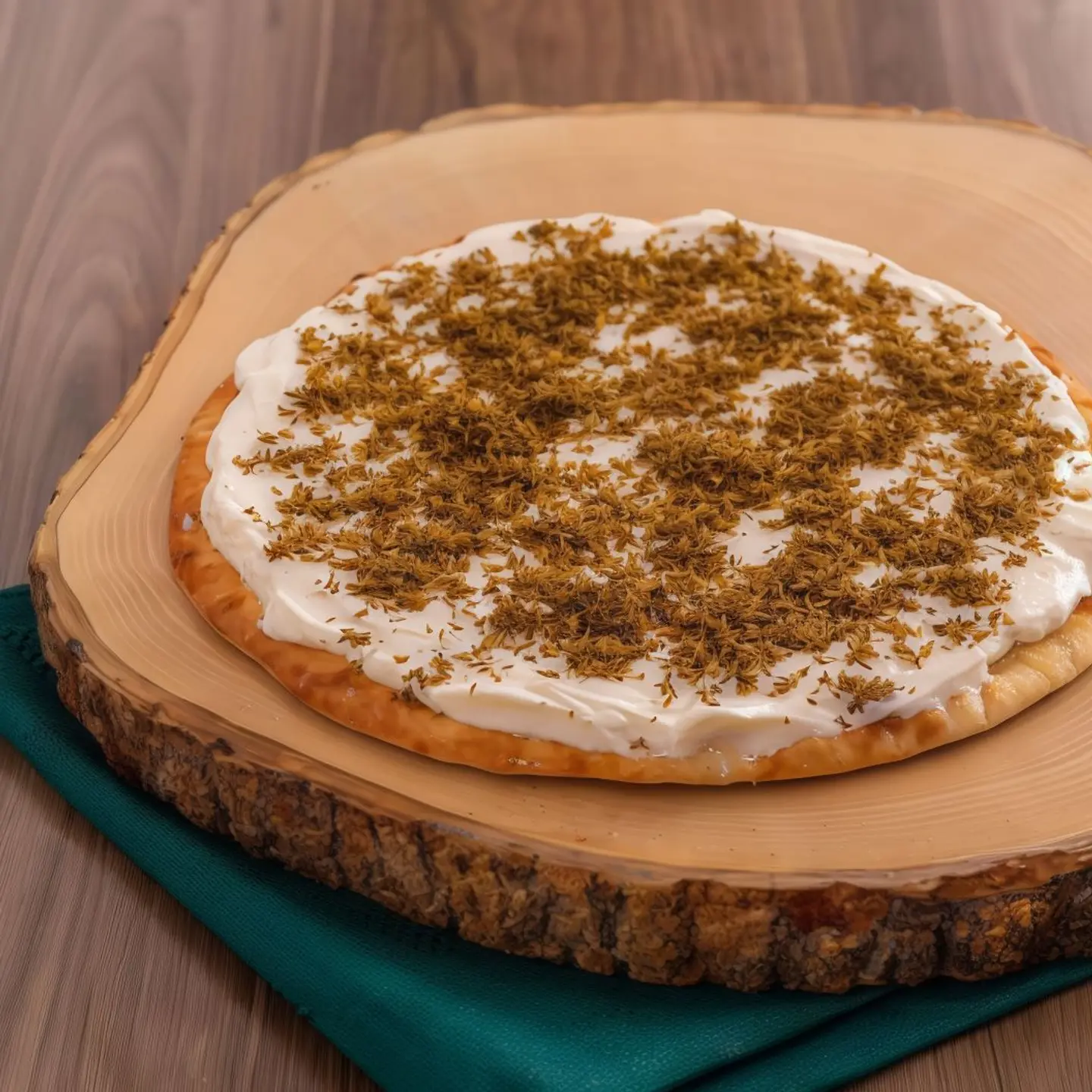 لبنة مع الزعتر