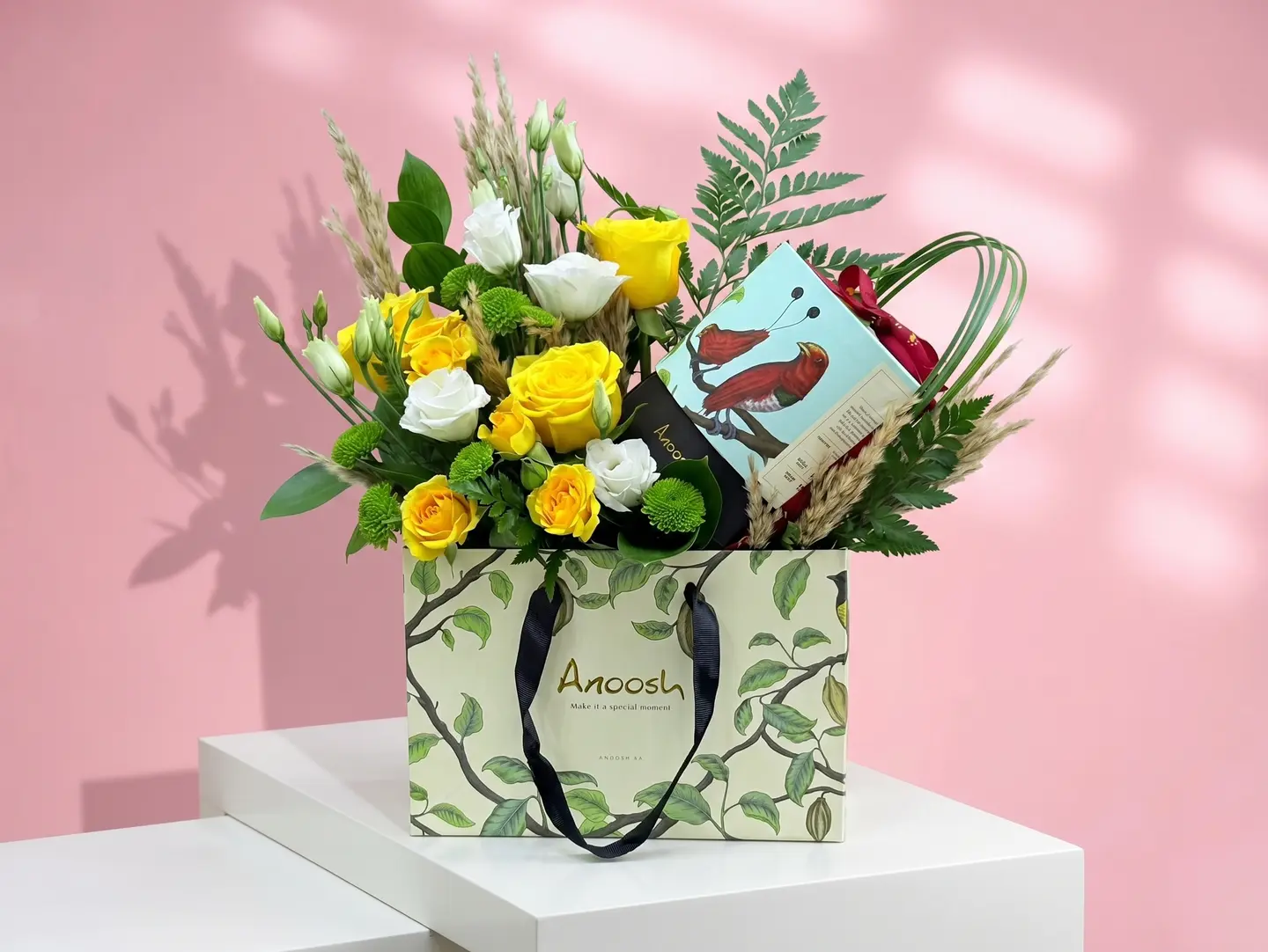 Anoosh Chocolate With White Flower