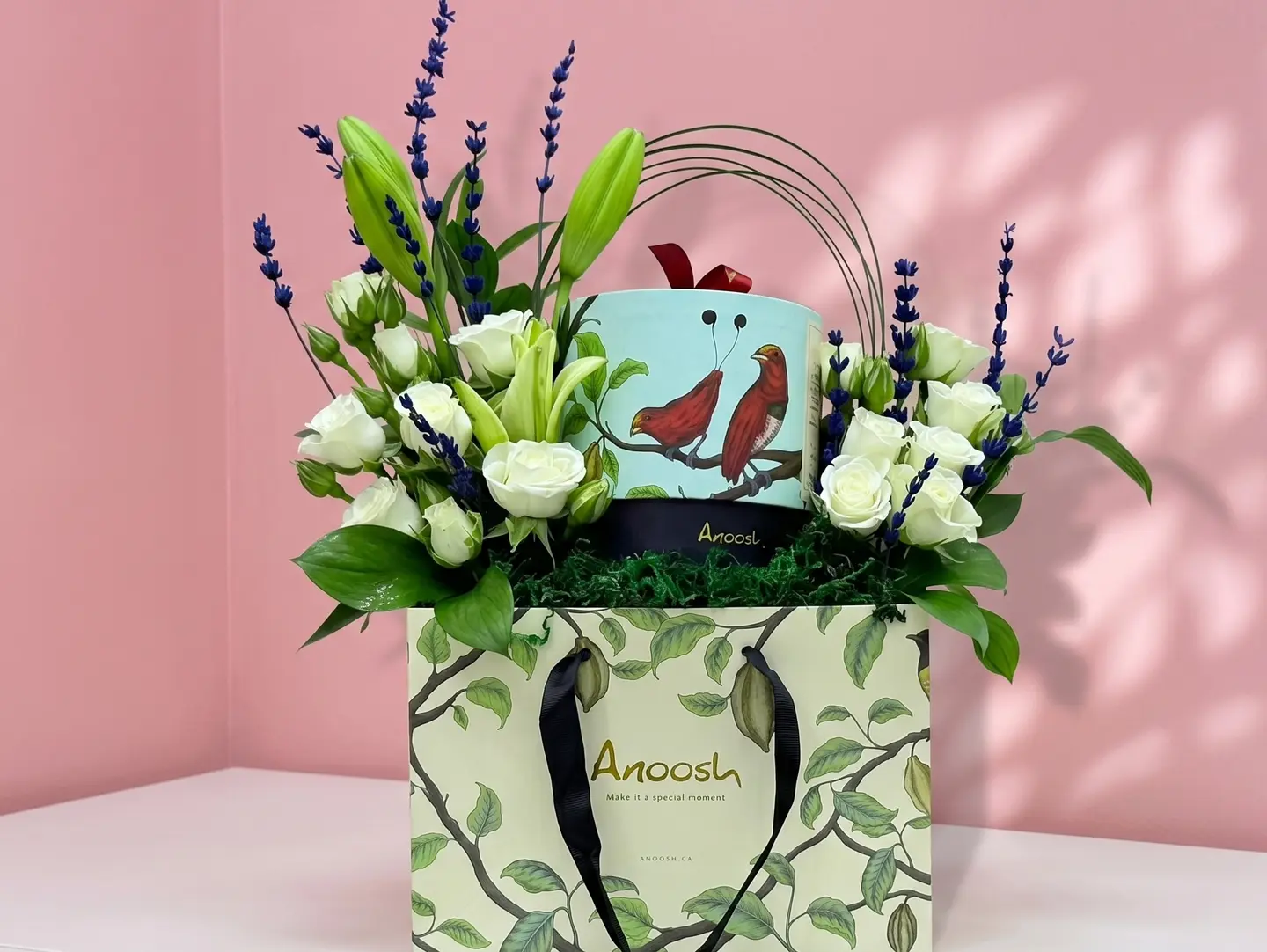 Anoosh Chocolate With White Flower