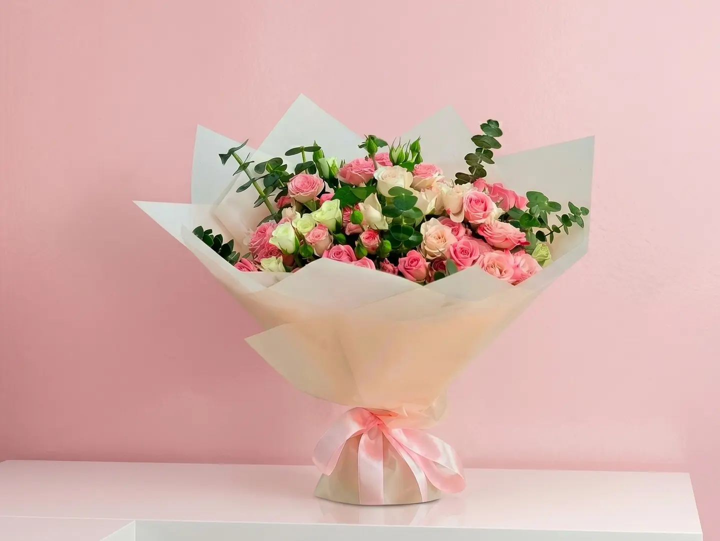 Baby Jouri Pink Hand Bouquet
