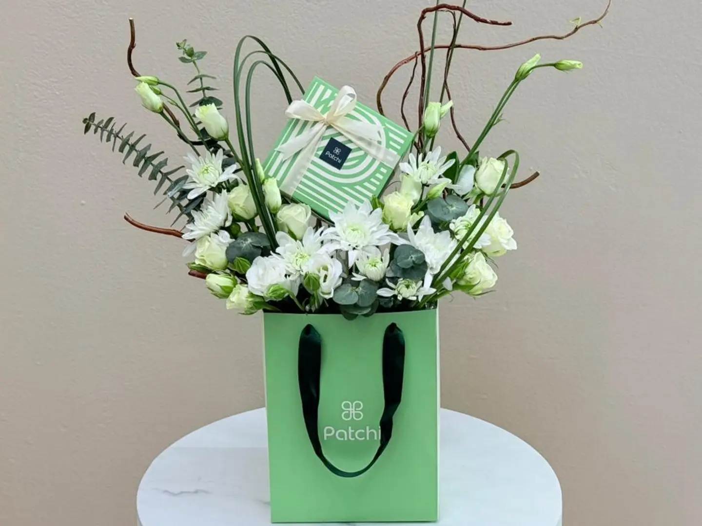 Patchi Chocolate With White Flower