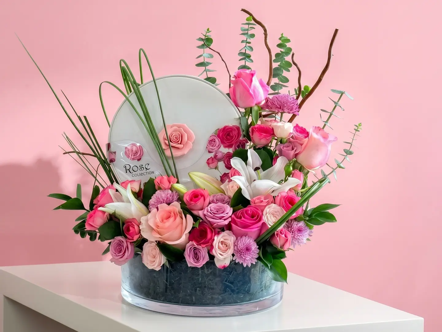 Bostani Shiny Flowers Vase