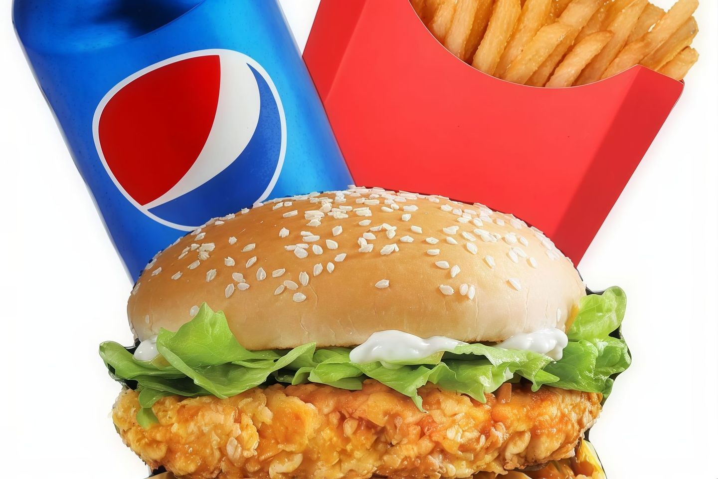 وجبه برجر دبل كرسبي دجاج