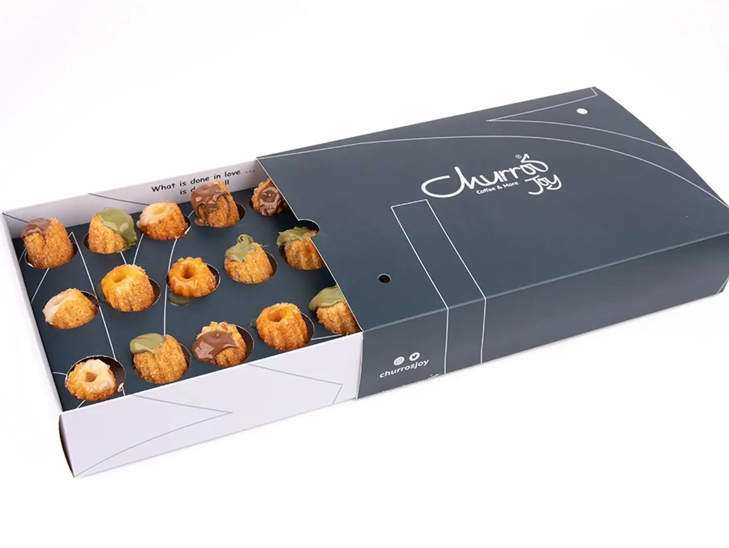 Mini Hollow Churros 21 Pieces