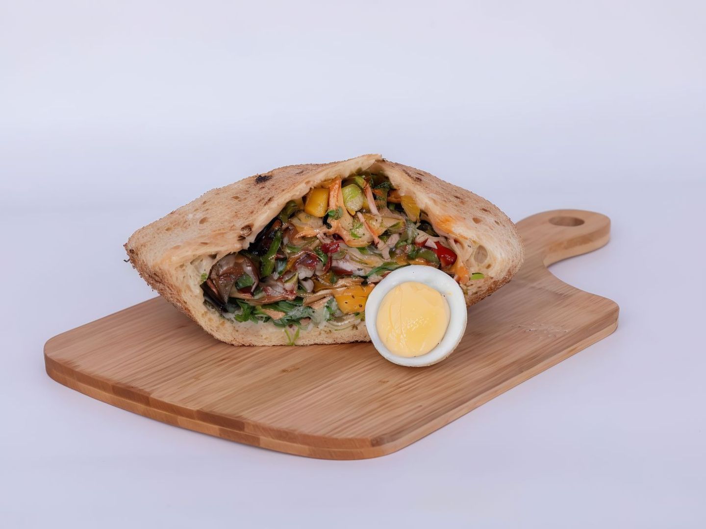 Taameya With Eggs Sandwich