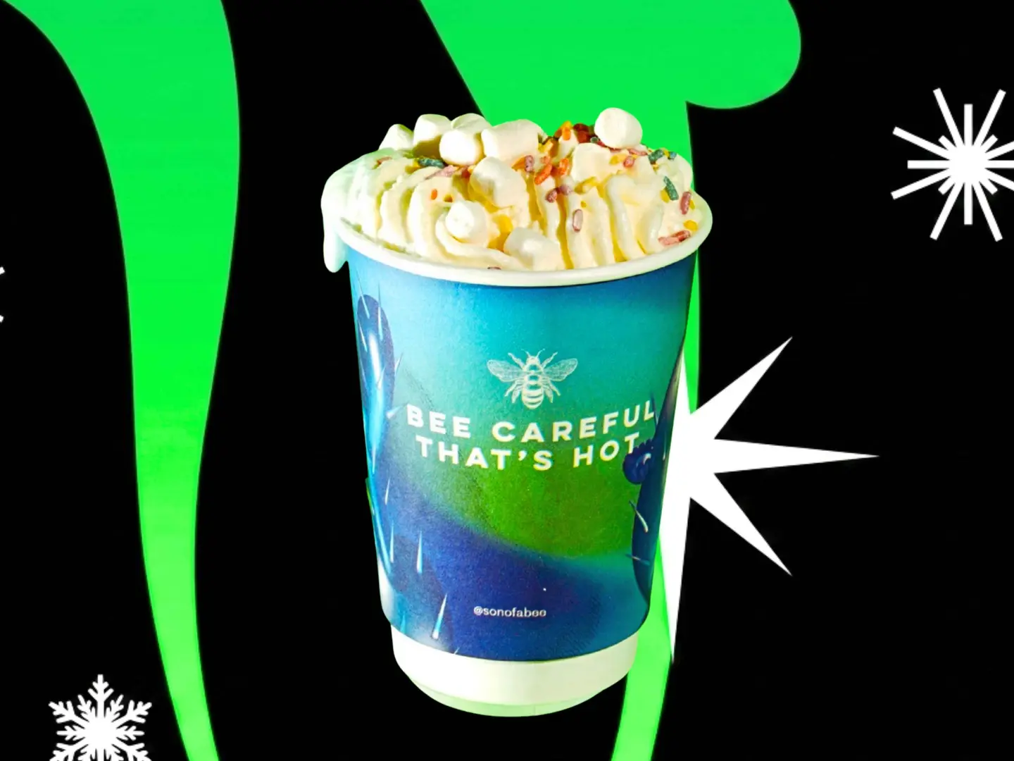 شوكولاتة يونيكورن ساخنة