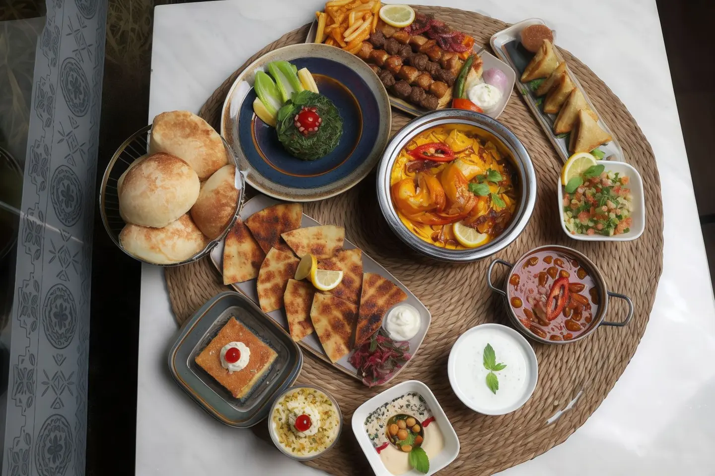 سفرة العوجا ثلاثة اشخاص