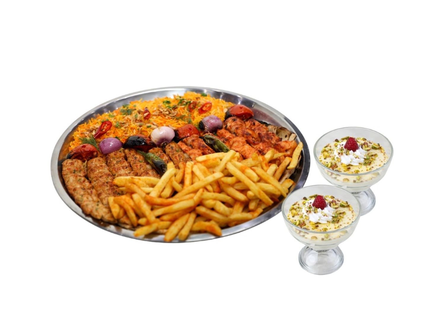 3 نفر مكس دجاج على ارز
