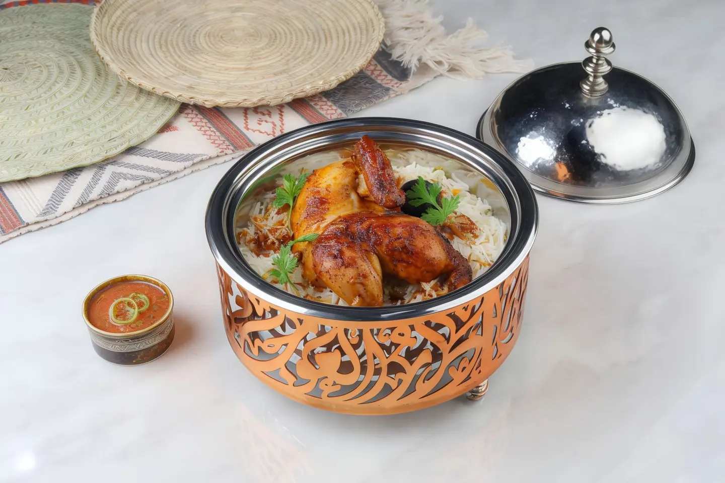 مثلوثة دجاج نص حبه