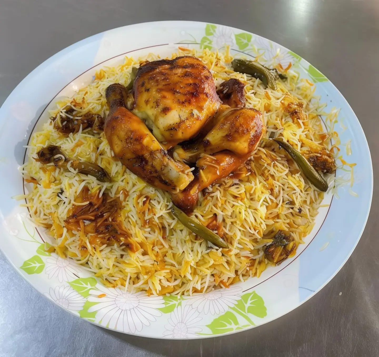 Grilled Chicken With Spiced Rice