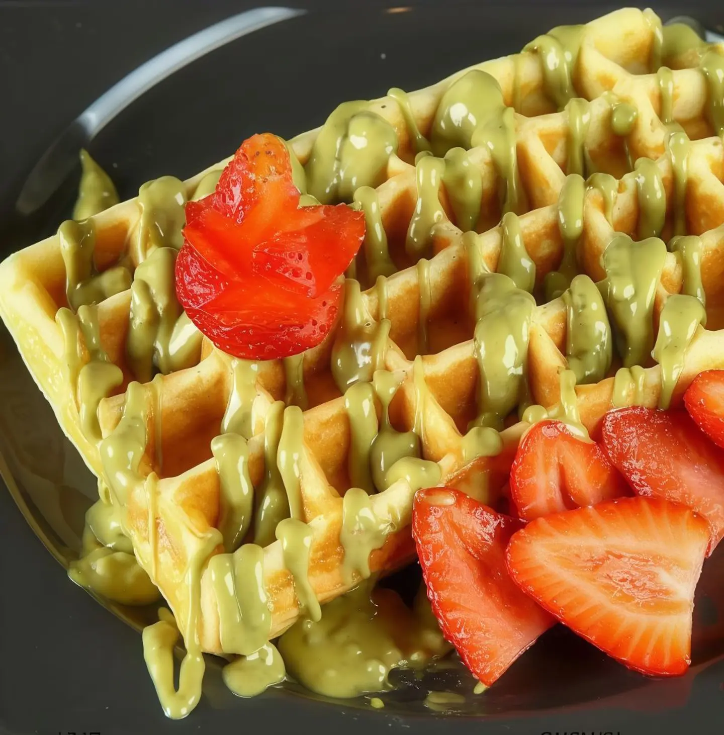 Pistachio Waffle
