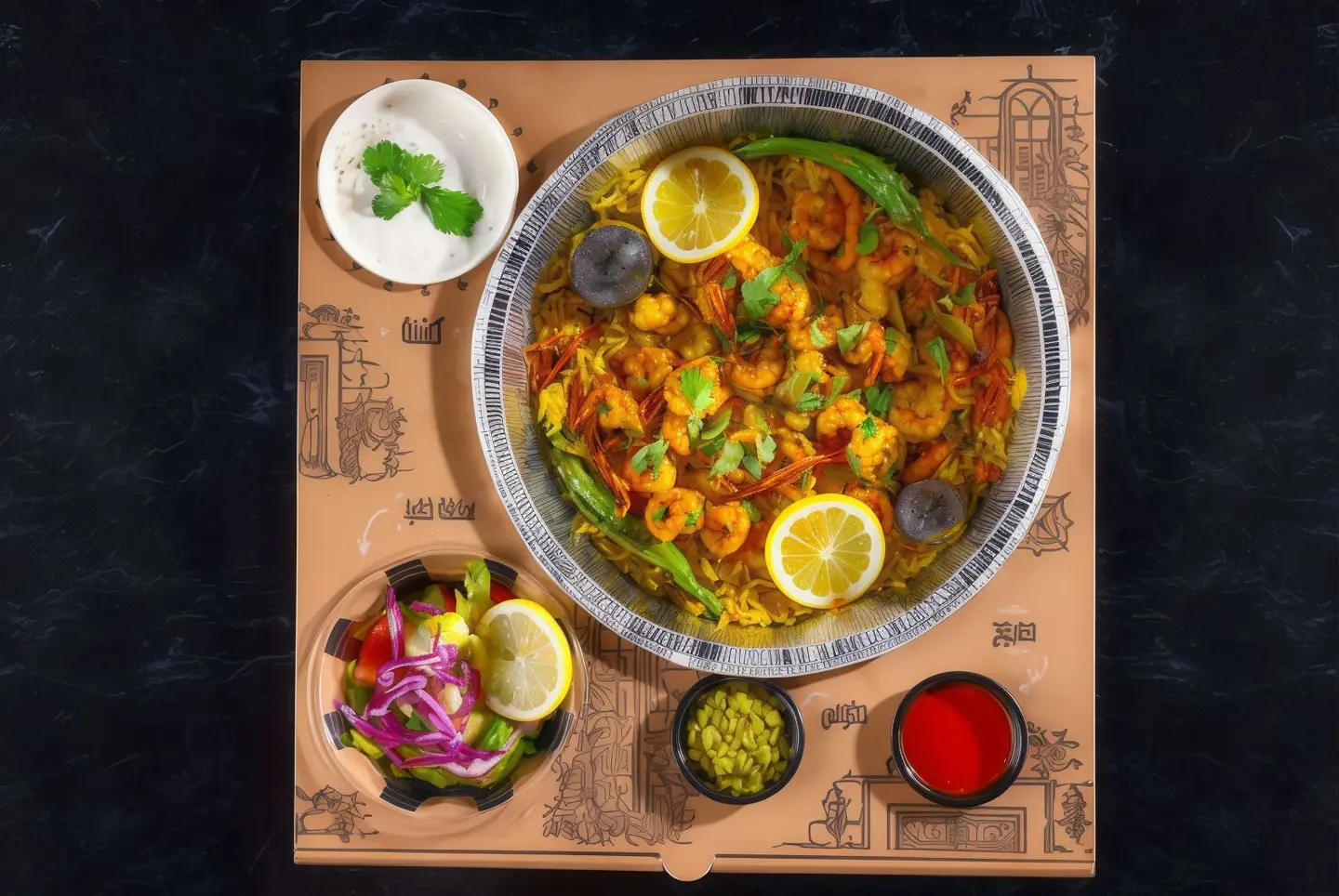 Shrimp Mutabbaq Box