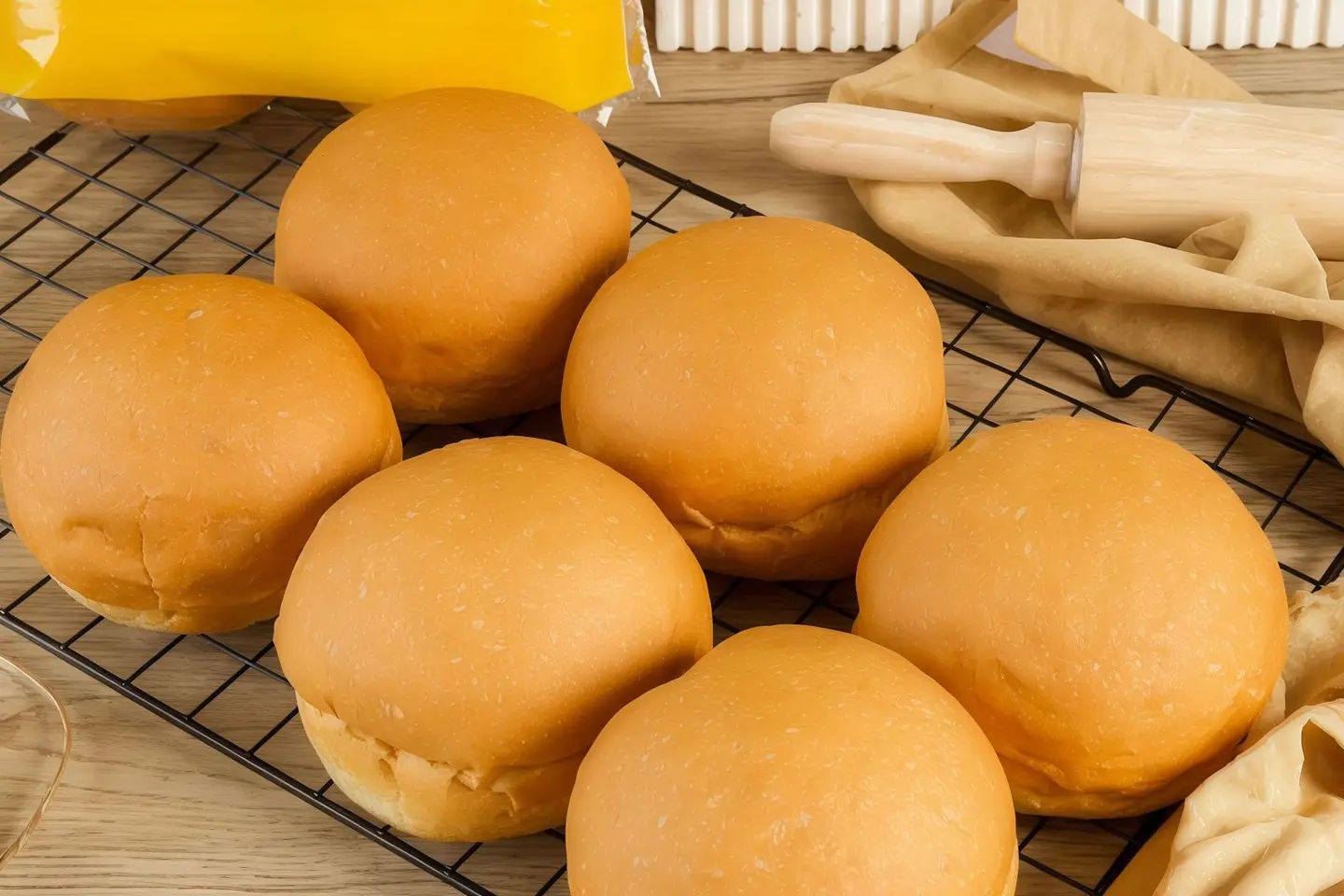 White Burger Bread