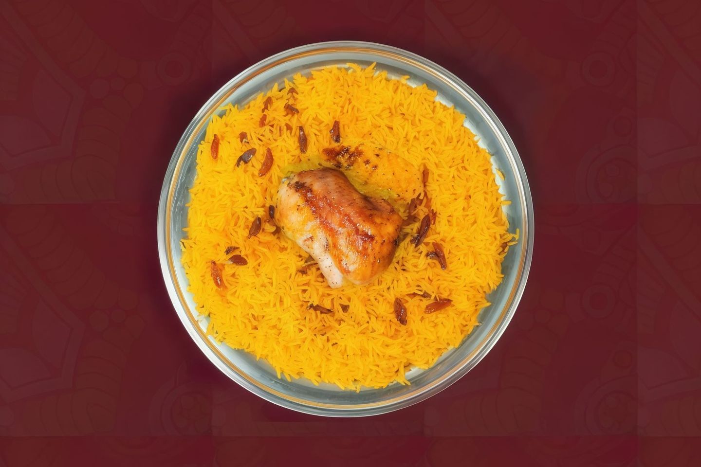 1/4 Grilled Chicken With Bukhari Rice