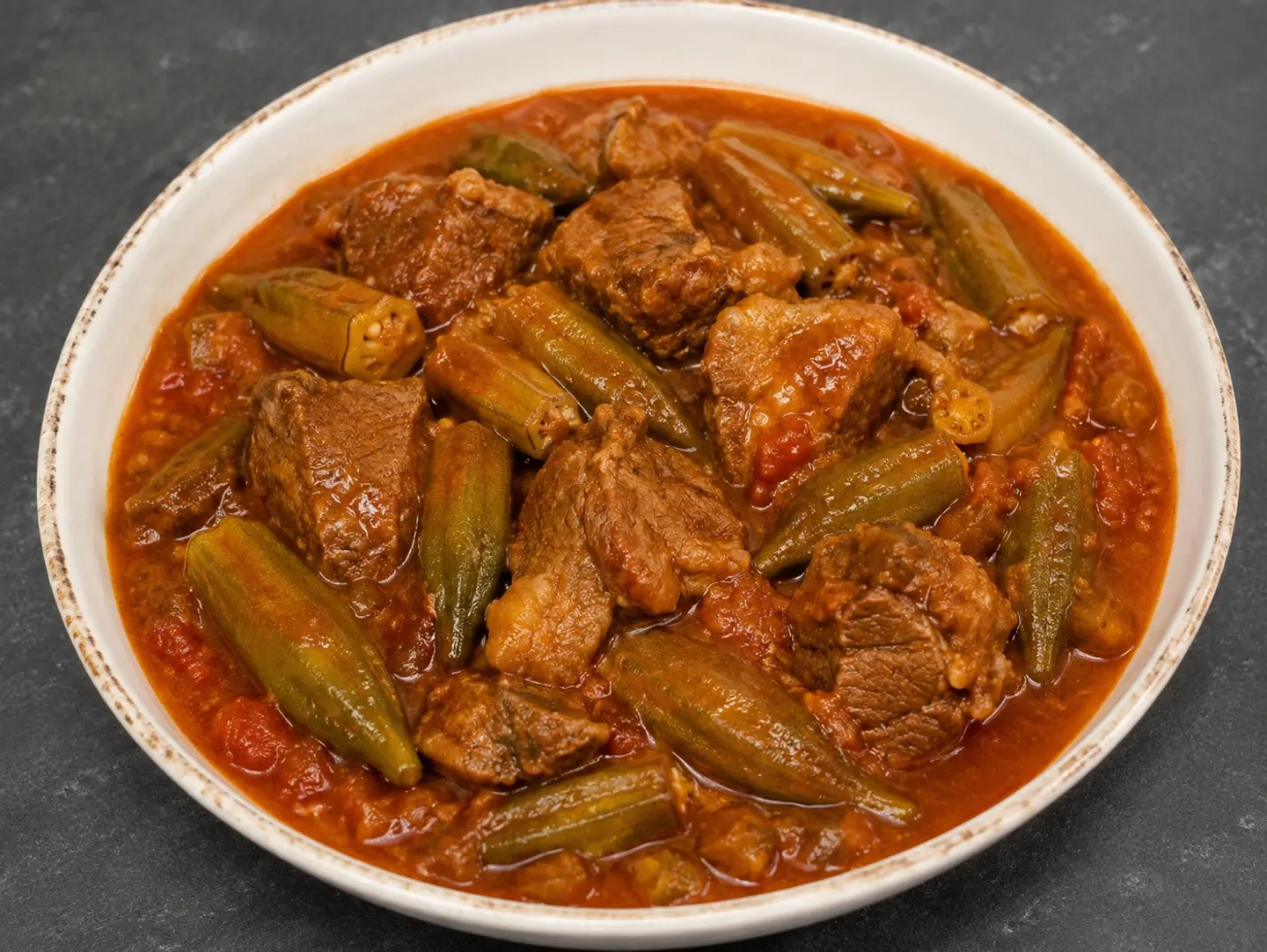 لحم بالبامية - ١٠٠ جرام