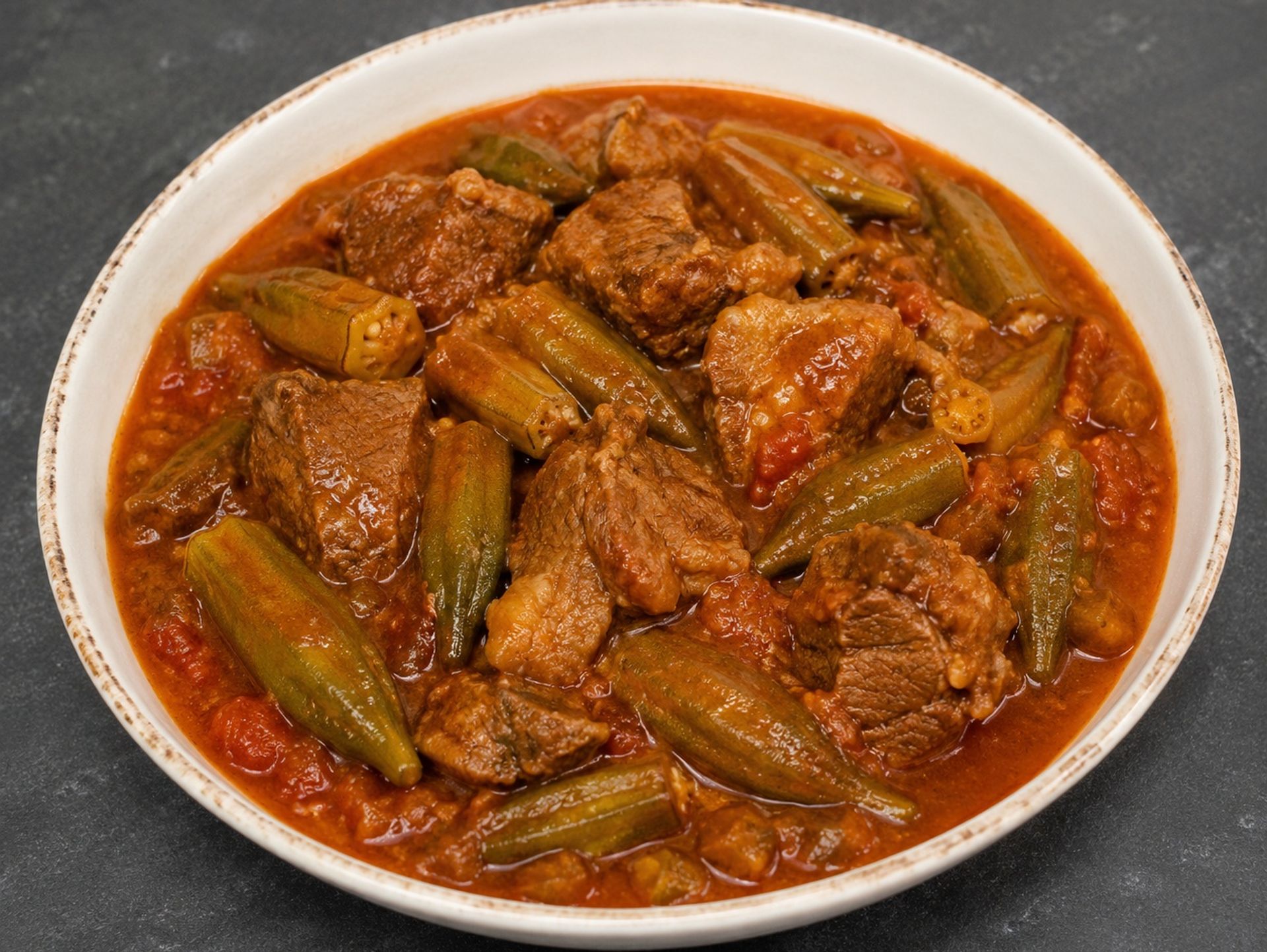 لحم بالبامية - ١٠٠ جرام
