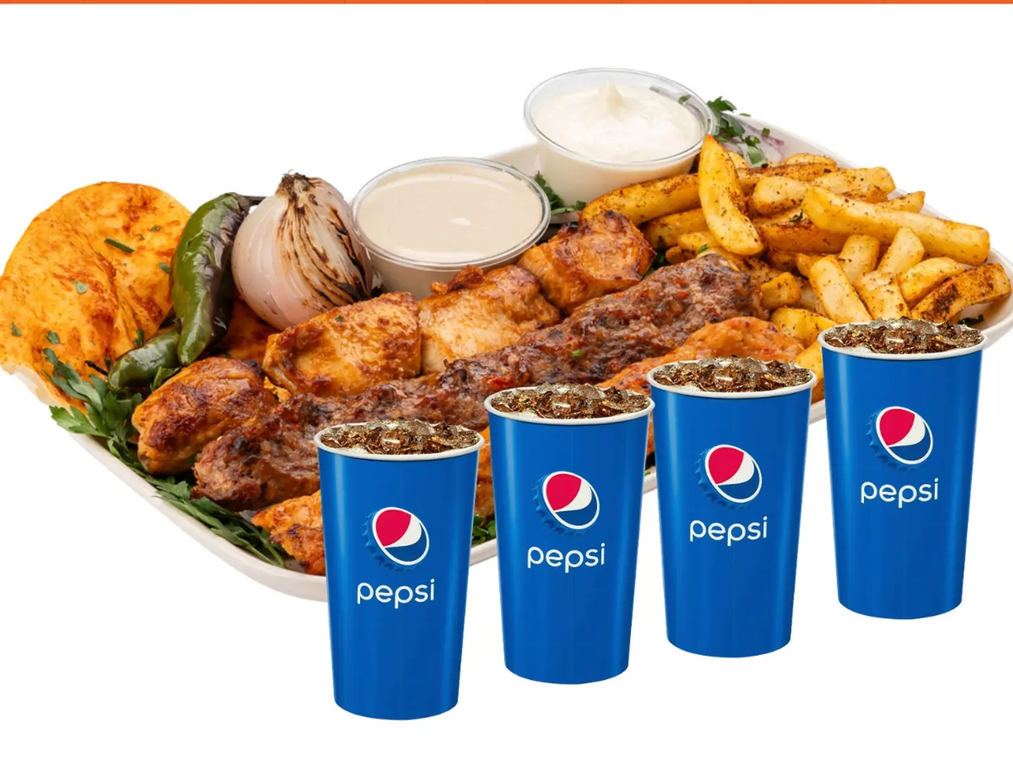 وجبة عائليه شيش طاووق